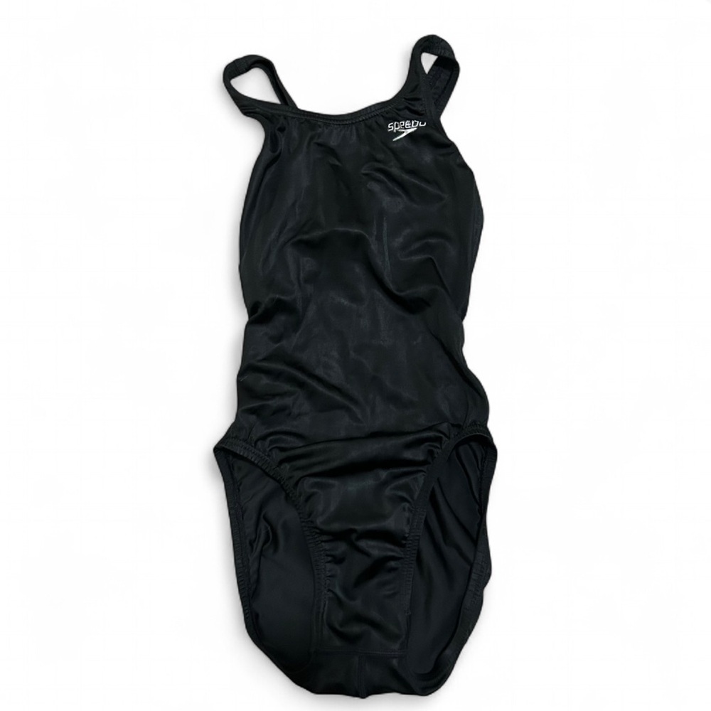 Speedo Aquablade Recordbreaker Competition Tech Suit Size 24 Black Stripe